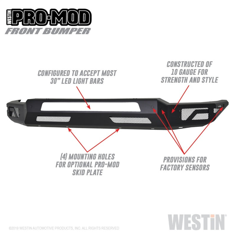 Westin Westin 2019 Dodge Ram 1500 ( Excludes 1500 Classic & Rebel Models ) Pro-Mod Front Bumper