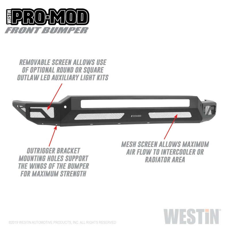 Westin Westin 2020 Chevrolet Silverado 2500/3500 Pro-Mod Front Bumper