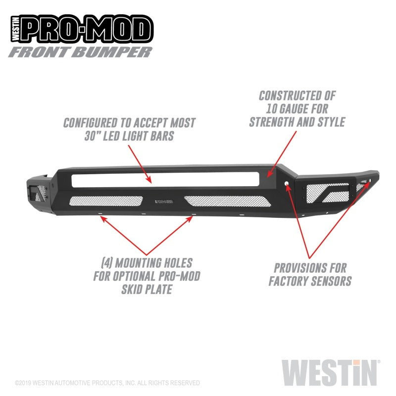 Westin Westin 2020 Chevrolet Silverado 2500/3500 Pro-Mod Front Bumper