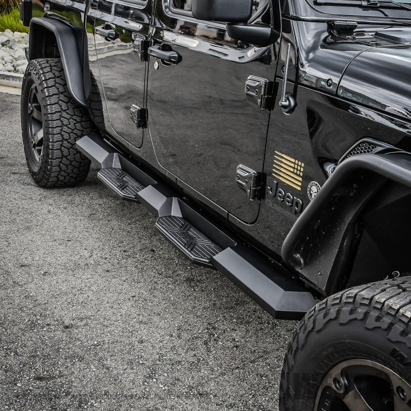 Westin 2020 Jeep Gladiator HDX Xtreme Nerf Step Bars - Textured Black - Black Ops Auto Works