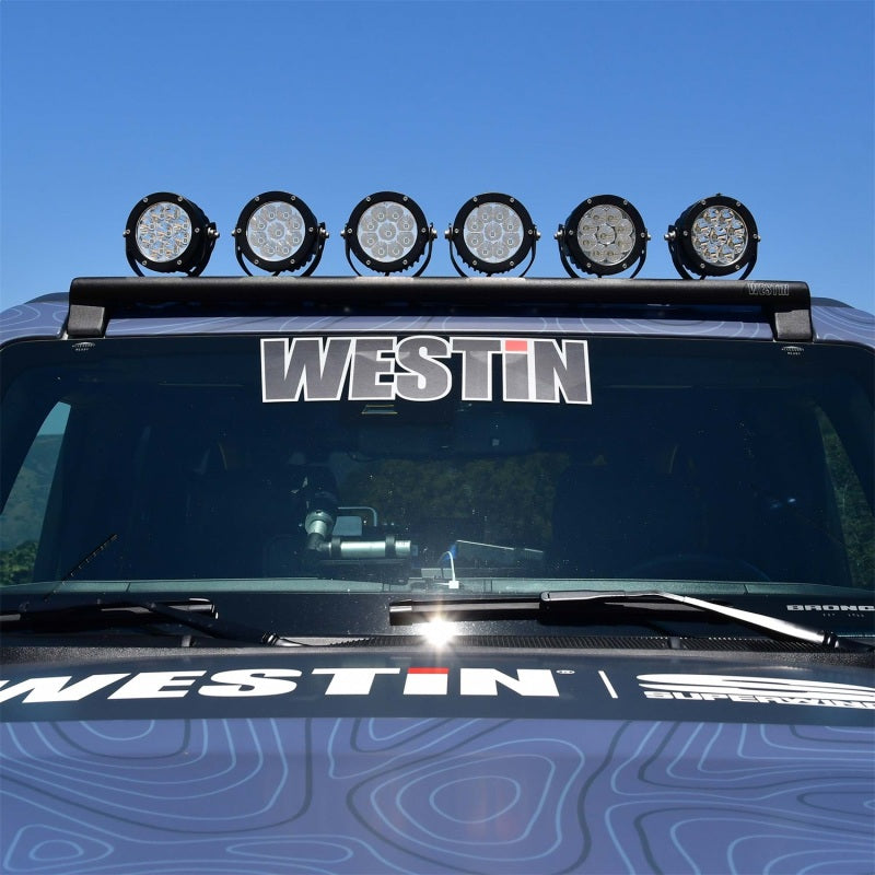 Westin 21-23 Ford Bronco (Excl. Bronco Sport) XTS Overhead Light Mount - Tex. Blk-Light Mounts-Westin-707742120163-