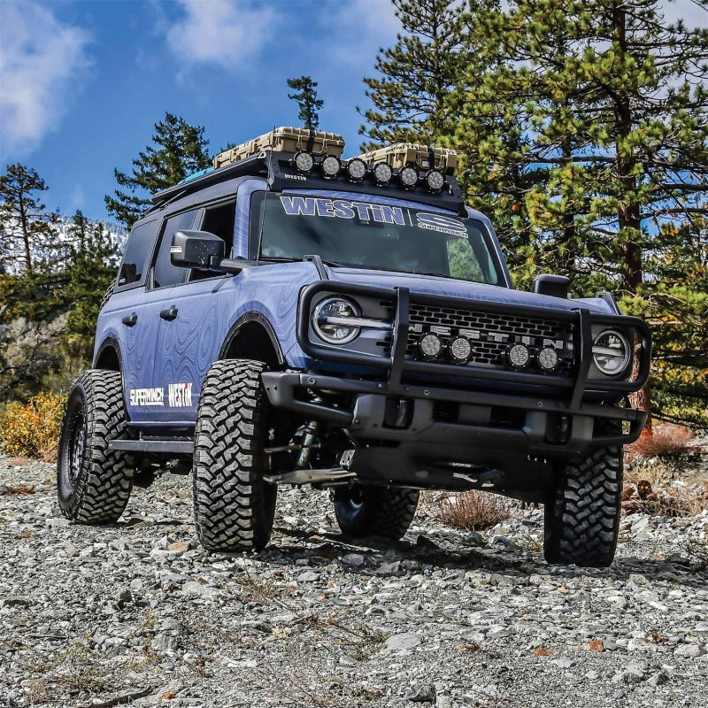 Westin 21-23 Ford Bronco (Excl. Bronco Sport)XTS Front Bumper Brush Guard for OEM Bumper - Tex Black-Bumpers - Steel-Westin-707742120149-