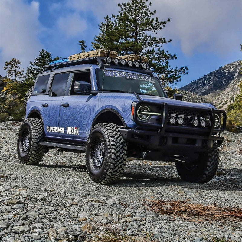 Westin 21-23 Ford Bronco (Excl. Bronco Sport)XTS Front Bumper Brush Guard for OEM Bumper - Tex Black-Bumpers - Steel-Westin-707742120149-