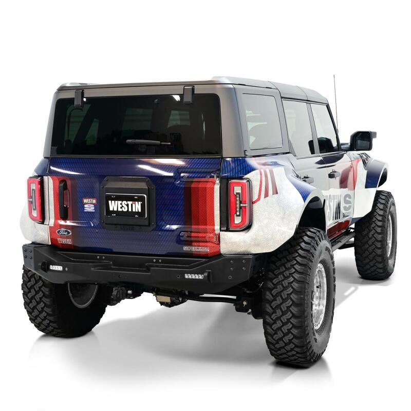 Westin Westin 21-25 Ford Bronco (Excl. Sport) Spare Tire Delete Plate - Tex. Blk