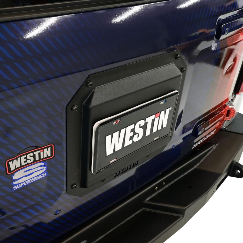 Westin Westin 21-25 Ford Bronco (Excl. Sport) Spare Tire Delete Plate - Tex. Blk