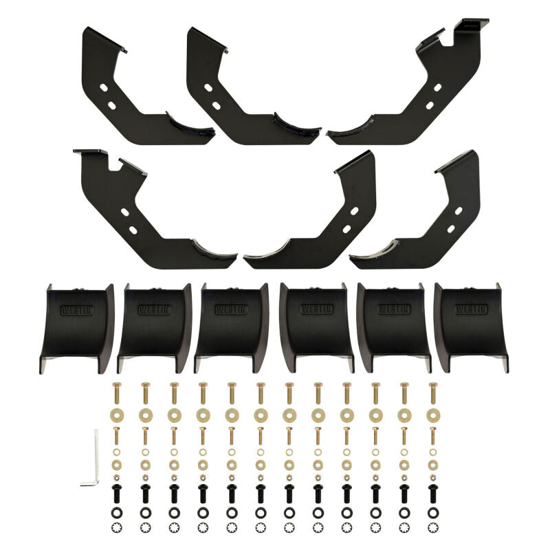 Westin Westin 25-26 Toyota 4Runner PRO TRAXX 4 Oval Nerf Step Bars - Semi-Gloss Black