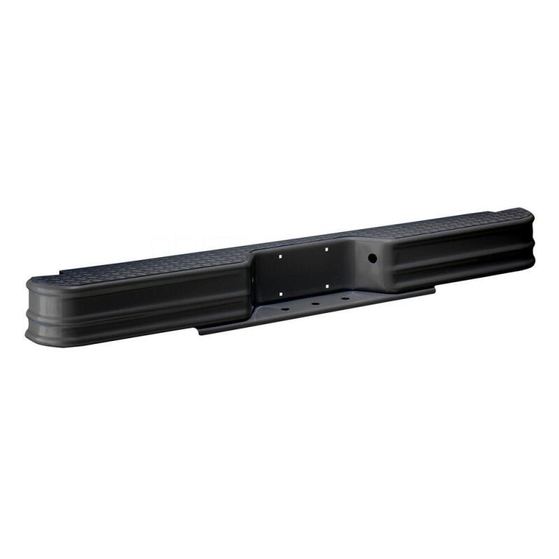 Westin 63000 Diamondstep universal rear bumper in black for Dodge Dakota and Jeep Comanche