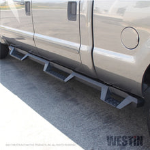 Load image into Gallery viewer, Westin Westin 99-16 Ford F-250/350/450/550 CC (6.75ft Bed) HDX Drop Whl to Whl Nerf Step Bars - Text Blk
