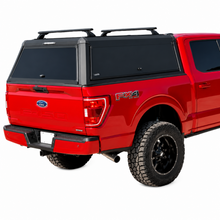 Load image into Gallery viewer, Westin EXP black aluminum truck cap for Ram 1500 with gullwing side doors and roof rails