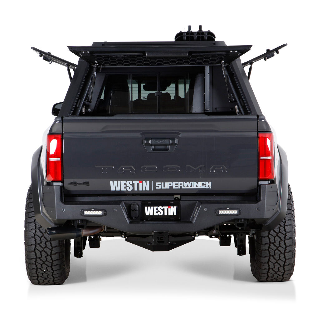 Westin Westin EXP Truck Cap 6ft Sliding Glass Matte Black Toyota Tacoma 24+