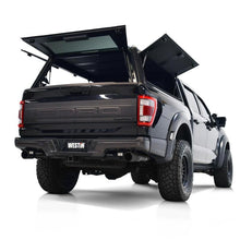 Load image into Gallery viewer, Westin Westin EXP Truck Cap COMPLETE KIT A + BS (21-25 Ford F-150/Lightning/Raptor CC 5.5ft. Bed) - Black