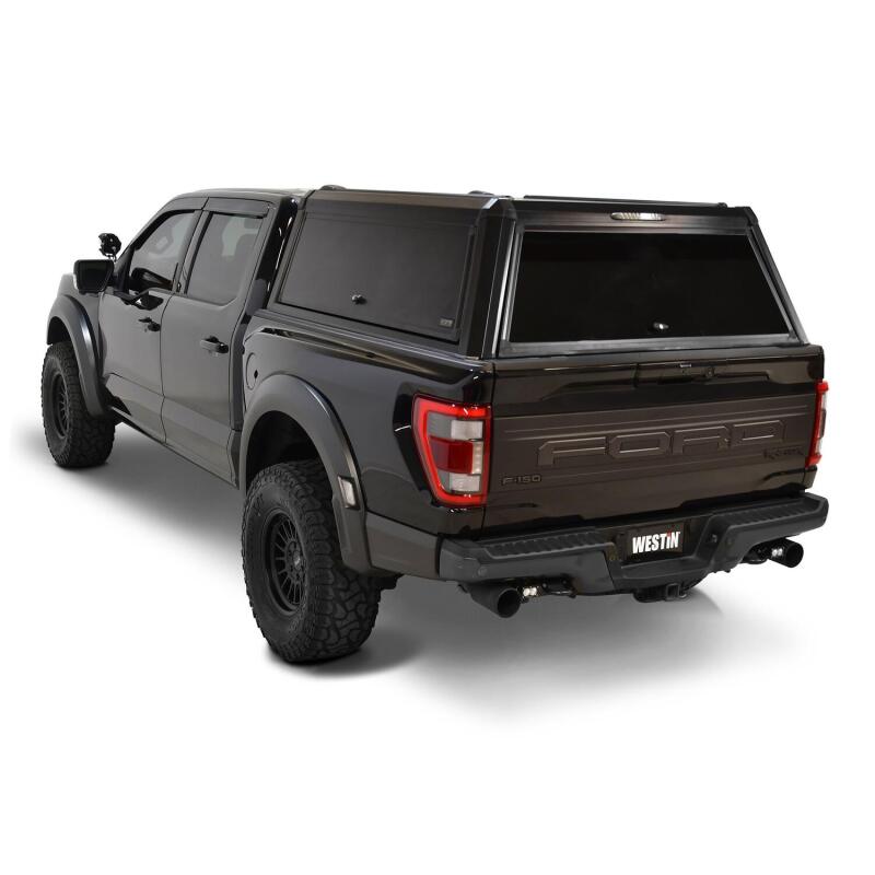 Westin Westin EXP Truck Cap COMPLETE KIT A + BS (21-25 Ford F-150/Lightning/Raptor CC 5.5ft. Bed) - Black