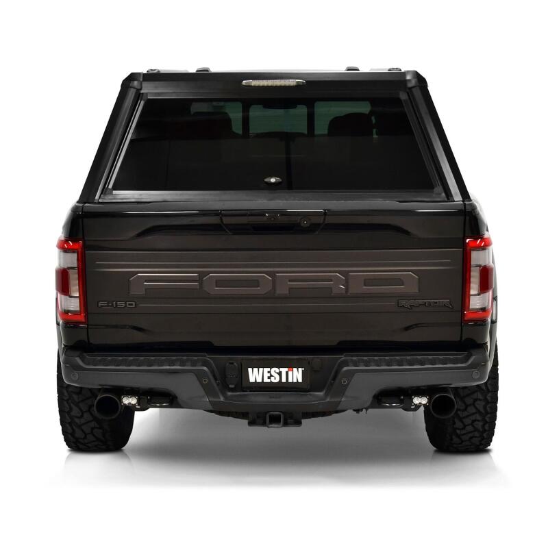 Westin Westin EXP Truck Cap COMPLETE KIT A + BS (21-25 Ford F-150/Lightning/Raptor CC 5.5ft. Bed) - Black