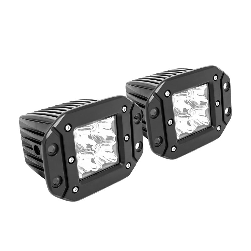 Westin Westin FM4Q 3W Osram w/mounting hardware and pigtail connectors (set of 2) - Black