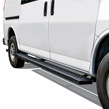 Load image into Gallery viewer, Westin Westin Ford Transit Van 150/250/350 (46in Driver &amp; 97in. Pass) Grate Steps Running Boards - Tex. Blk