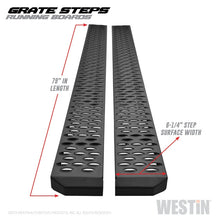 Load image into Gallery viewer, Westin Westin Grate Steps Running Boards 79 in - Textured Black