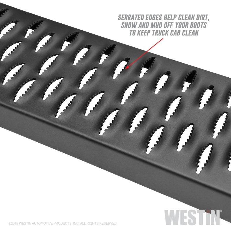 Westin Westin Grate Steps Running Boards 79 in - Textured Black