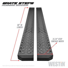 Load image into Gallery viewer, Westin Westin Grate Steps Running Boards 86 in - Textured Black