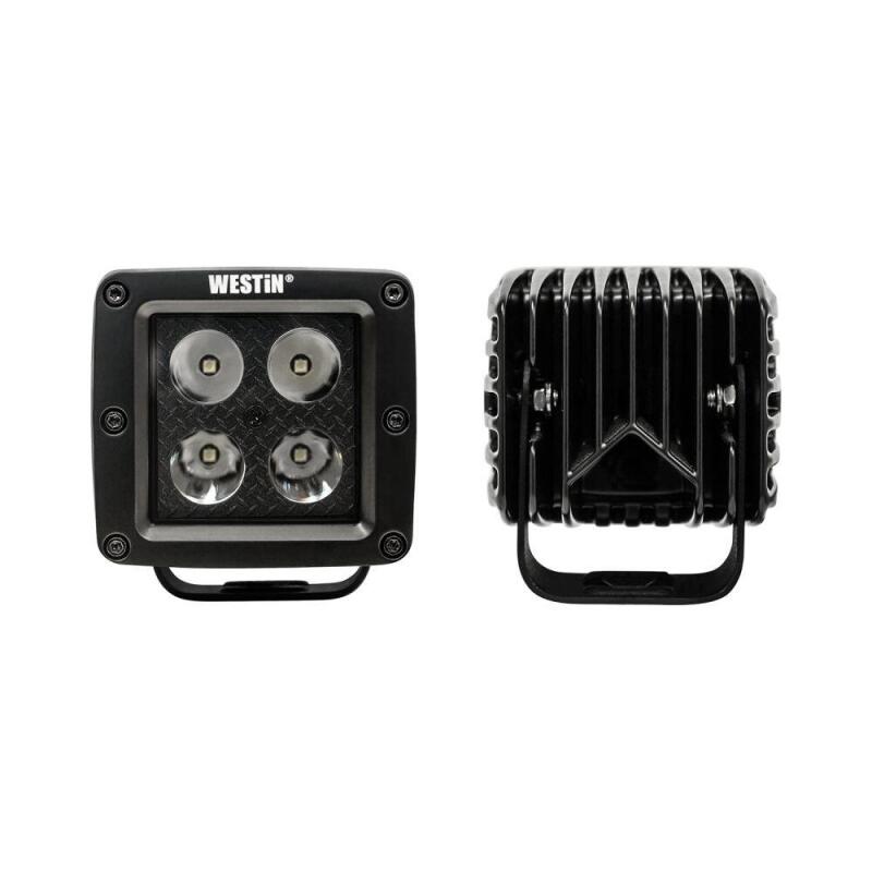 Westin Westin HyperQ LED Auxiliary Lights 3in x 3in cube 20w Flood - Black