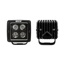 Load image into Gallery viewer, Westin Westin HyperQ LED Auxiliary Lights 3in x 3in cube 20w Flood - Black