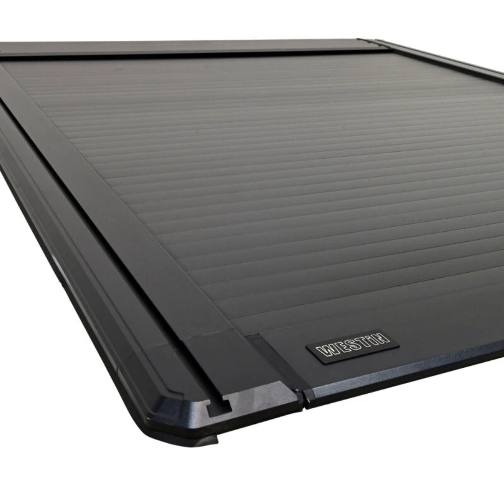 Westin Manual Retractable Tonneau Cover 24-26 Toyota Tacoma 6ft Bed Black - Westin 19-62795
