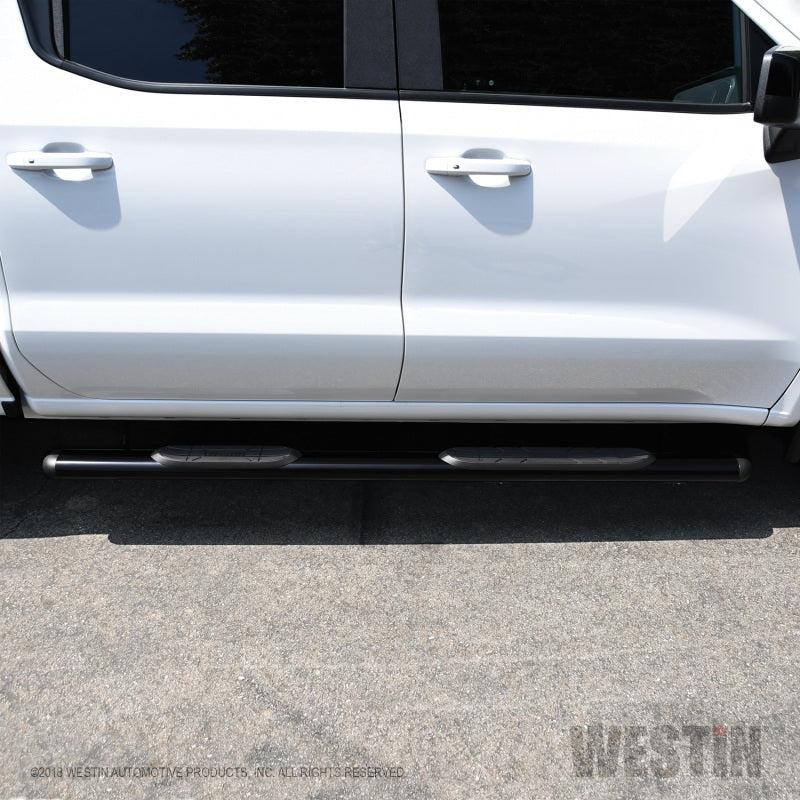 Westin Westin Premier 4 Oval Nerf Step Bars - 85 in - Black