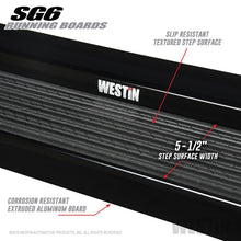 Load image into Gallery viewer, Westin Westin SG6 Black Aluminum Running Boards 79 in