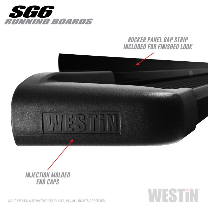 Westin SG6 Black Aluminum Running Boards 89.50 in - Black Ops Auto Works