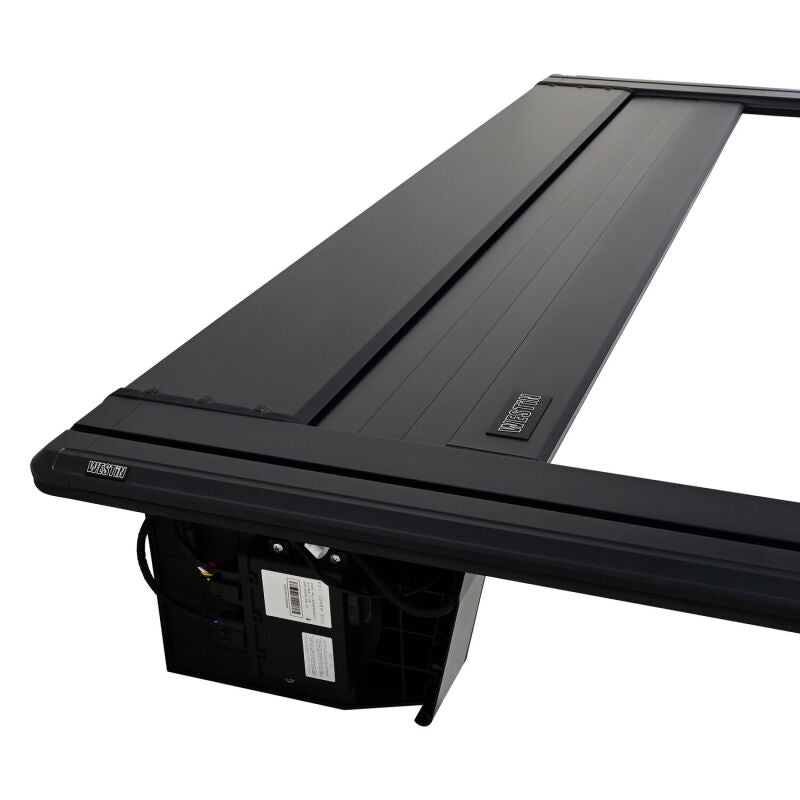 Westin Electric Retractable Tonneau Cover 19-26 Ram 1500 New Body 6.4ft Bed Black close-up view (6)