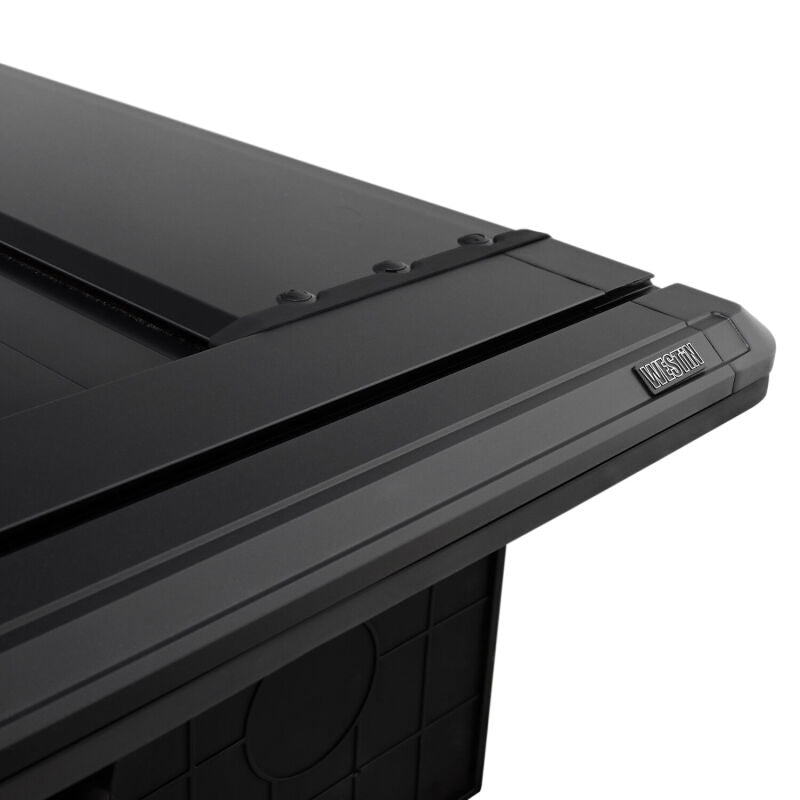 Westin Electric Retractable Tonneau Cover 19-26 Ram 1500 New Body 6.4ft Bed Black close-up view (1)
