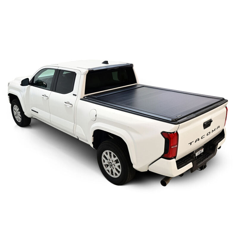 Westin Manual Retractable Tonneau Cover 24-26 Toyota Tacoma 6ft Bed Black - Westin 19-62795