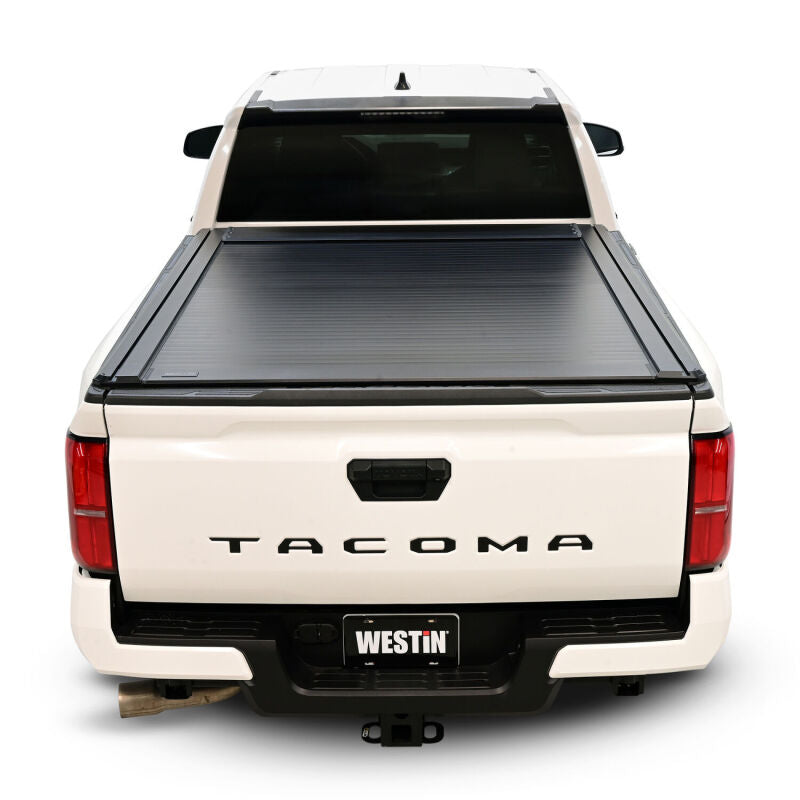 Westin Manual Retractable Tonneau Cover 24-26 Toyota Tacoma 6ft Bed Black - Westin 19-62795