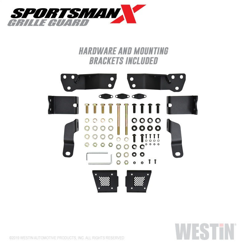 Westin 16-18 Chevy Silverado 1500 Sportsman X Grille Guard - Textured Black - Westin 40-33875