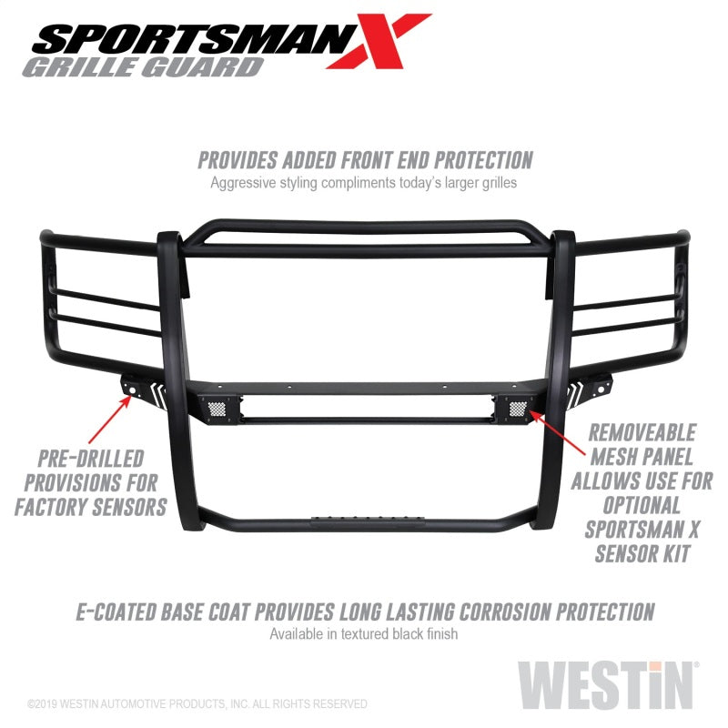 Westin 16-18 Chevy Silverado 1500 Sportsman X Grille Guard - Textured Black - Westin 40-33875