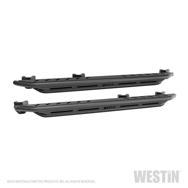 Westin Westin/Snyper 2018+ Jeep Wrangler JL Unlimited 4DR Triple Tube Rock Rail Steps - Textured Black - Westin 42-6025