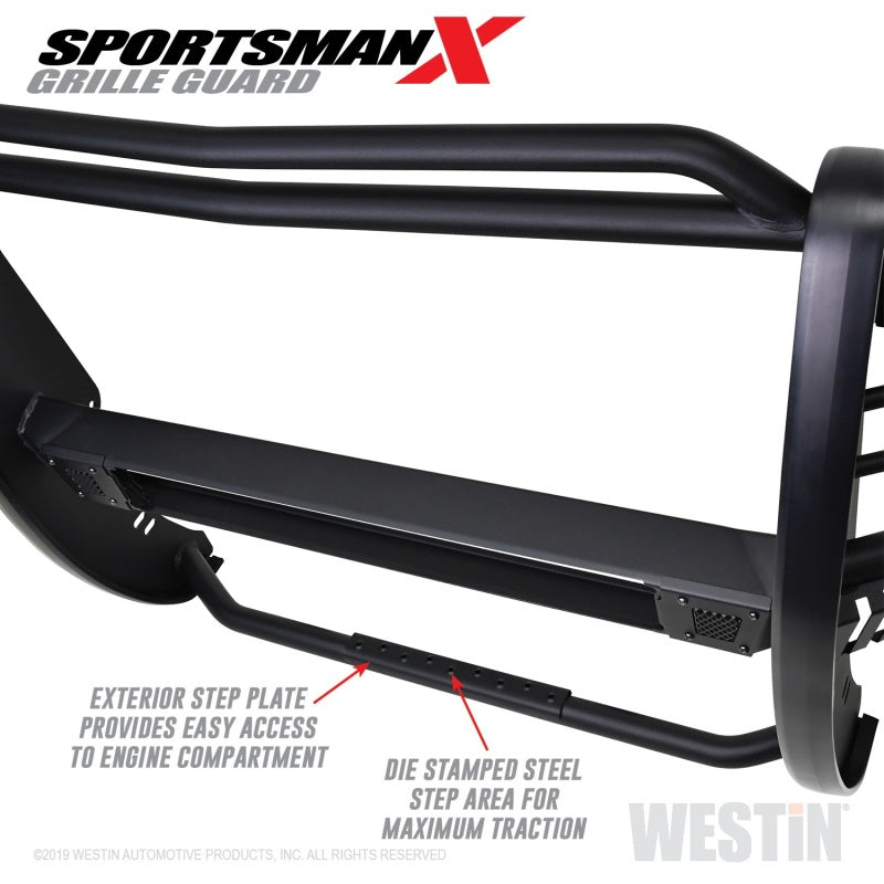 Westin Sportsman X Grille Guard – detailed upright and tube design