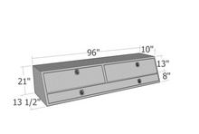 Load image into Gallery viewer, Westin Westin/Brute Contractor TopSider 96in w/ Drawers &amp; Doors - Aluminum