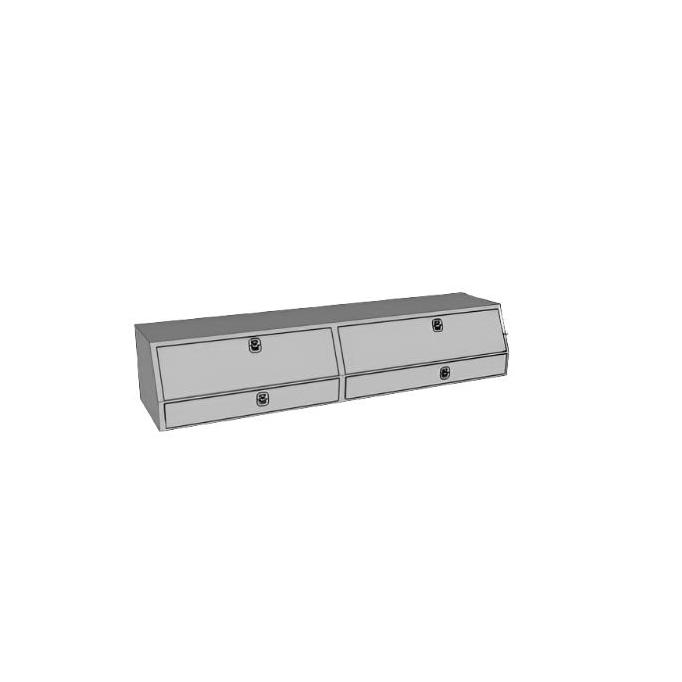 Westin Westin/Brute Contractor TopSider 96in w/ Drawers & Doors - Aluminum