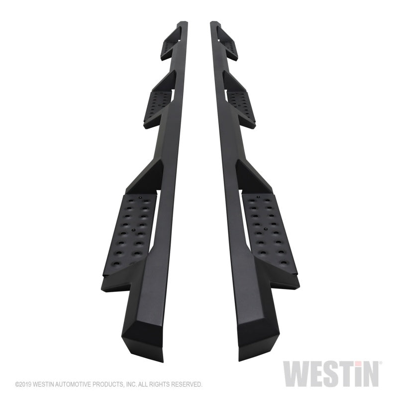 Westin Westin/HDX 19-20 Ram 2500/3500 Crew Cab (8ft Bed) Drop Wheel to Wheel Nerf Step Bars - Txt Black
