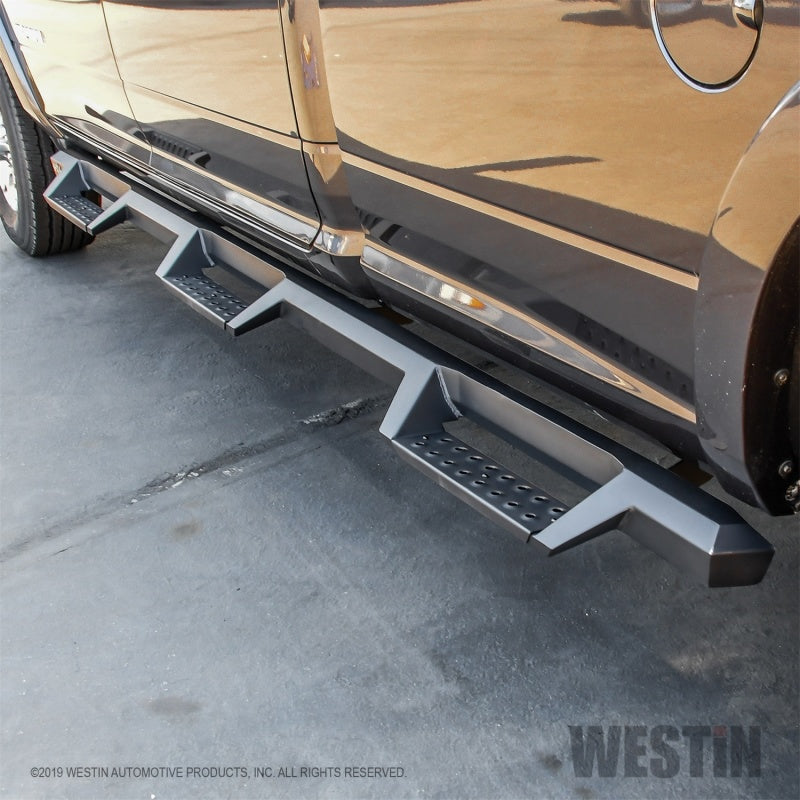 Westin Westin/HDX 19-20 Ram 2500/3500 Crew Cab (8ft Bed) Drop Wheel to Wheel Nerf Step Bars - Txt Black