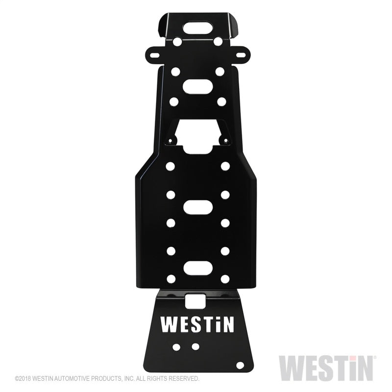 Westin/Snyper 07-11 Jeep Wrangler Transmission Pan Skid Plate - Textured Black - Black Ops Auto Works