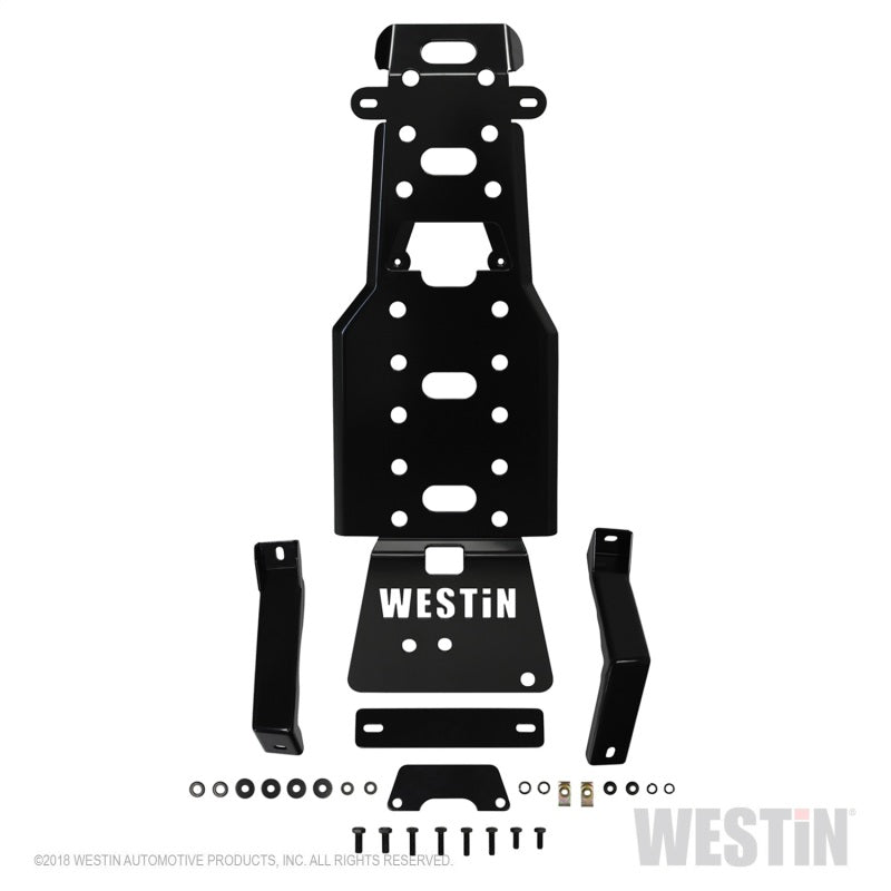 Westin Westin/Snyper 07-11 Jeep Wrangler Transmission Pan Skid Plate - Textured Black