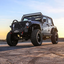 Load image into Gallery viewer, Westin Westin/Snyper 07-17 Jeep Wrangler Unlimited Triple Tube Rock Rail Steps - Textured Black
