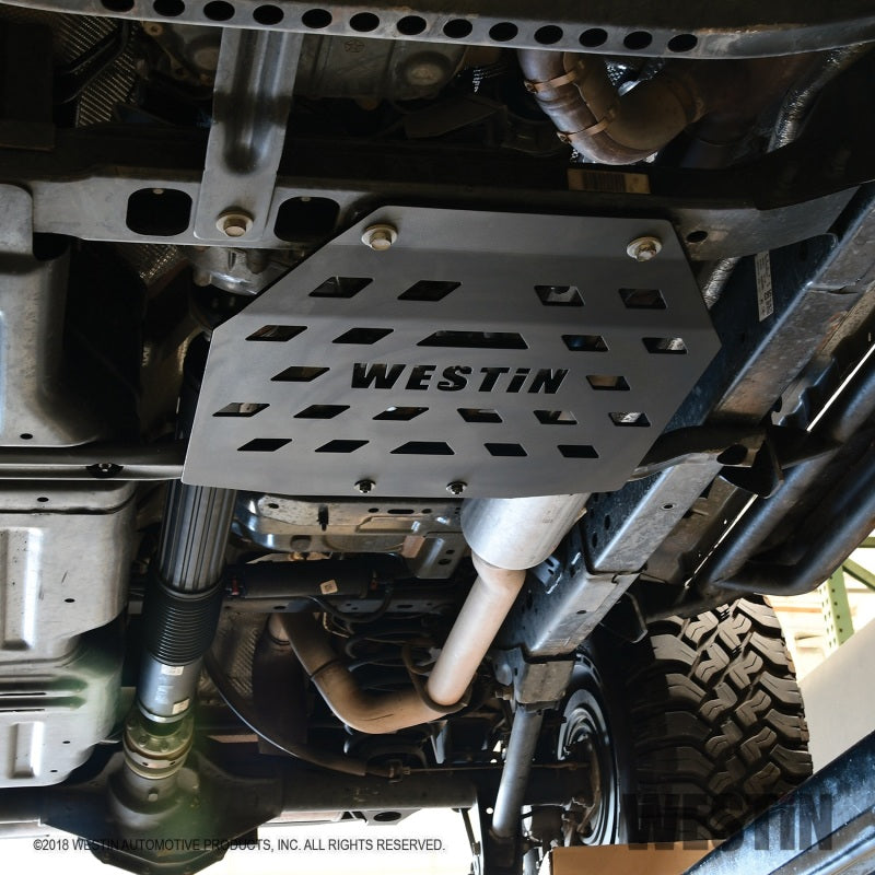 Westin Westin/Snyper 18-21 Jeep Wrangler JL Transfer Case Skid Plate - Textured Black