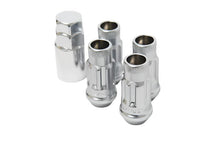 Load image into Gallery viewer, Wheel Mate 12x1.50 48mm Muteki SR48 Satin Silver Open End Locking Lug Nut - Set of 4 - Black Ops Auto Works