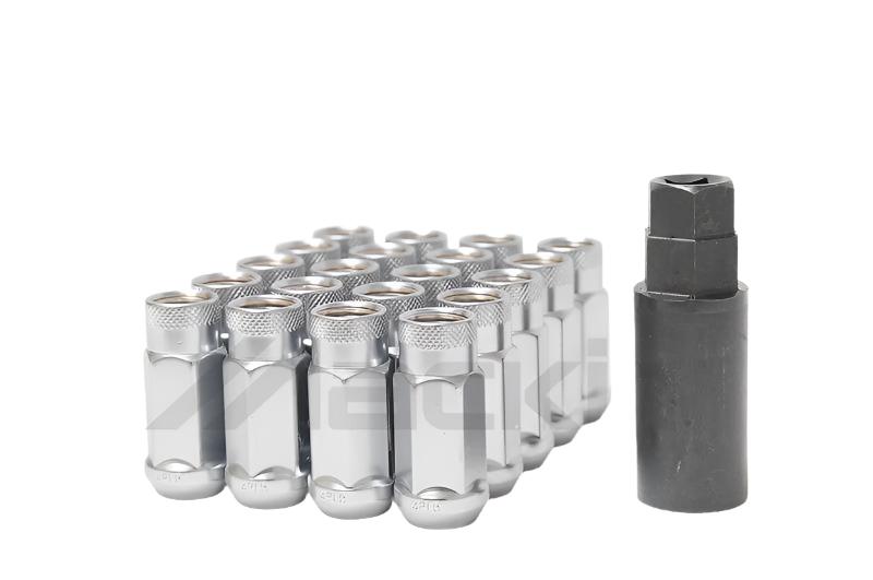 Wheel Mate 14x1.50 Monster Open End Silver Lug Nut - Set of 20 - Black Ops Auto Works