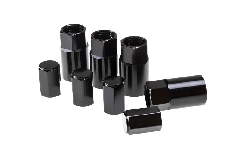 Wheel Mate Aluminum TPMS Valve Stem Cover - Black Anodize - Black Ops Auto Works