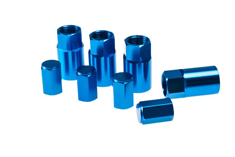 Wheel Mate Aluminum TPMS Valve Stem Cover - Blue Anodize - Black Ops Auto Works