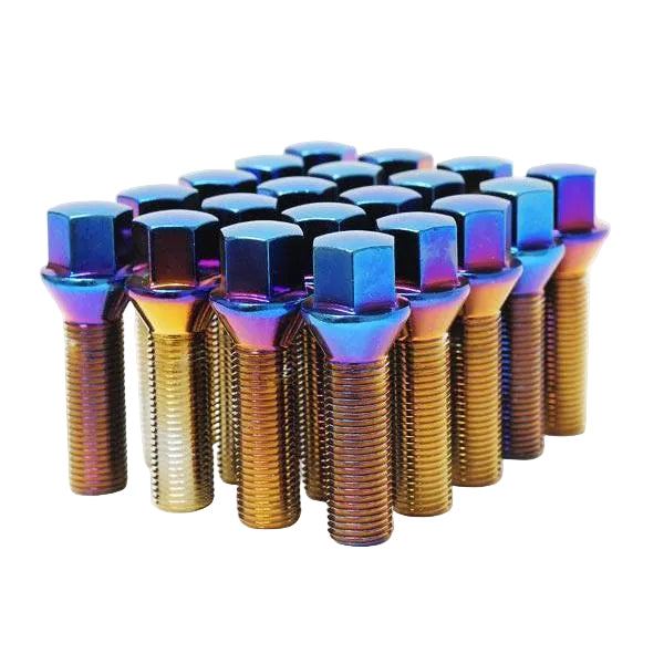 Wheel Mate Mevius Lug Bolt Set of 20 - Black 14x1.50 40mm Cone 60 DEG TAP Wheel Mate WHM40602B