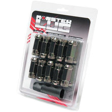 Load image into Gallery viewer, Wheel Mate Monster Locking Lug Nut Set of 4 - Black Chrome 14x1.50 Wheel Mate WHM33002T